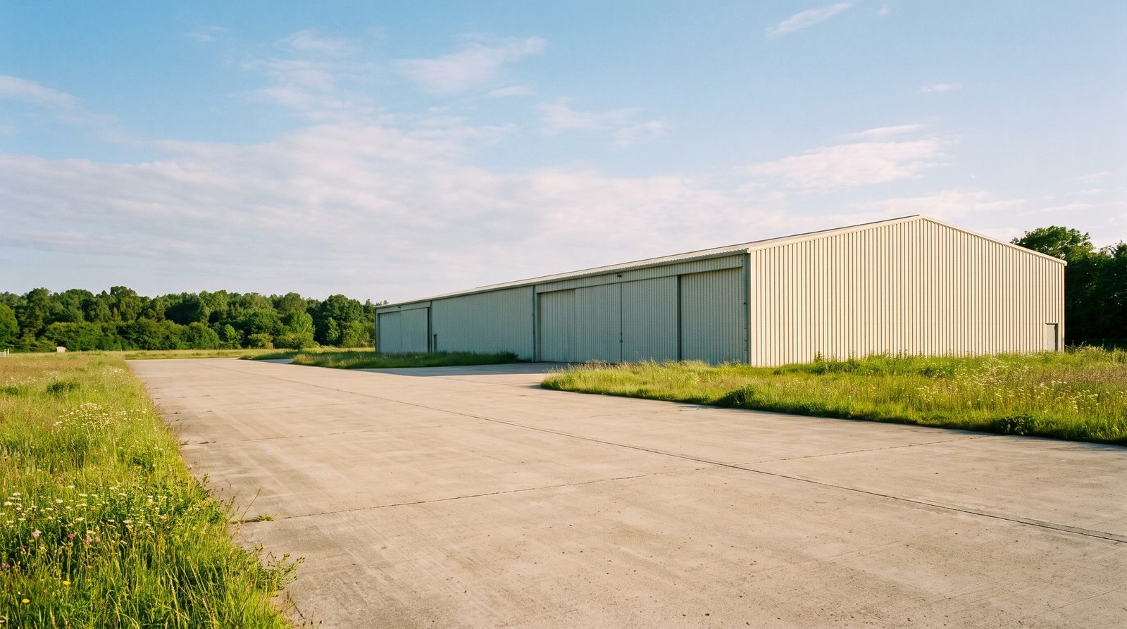 Unused industrial site before its change of use