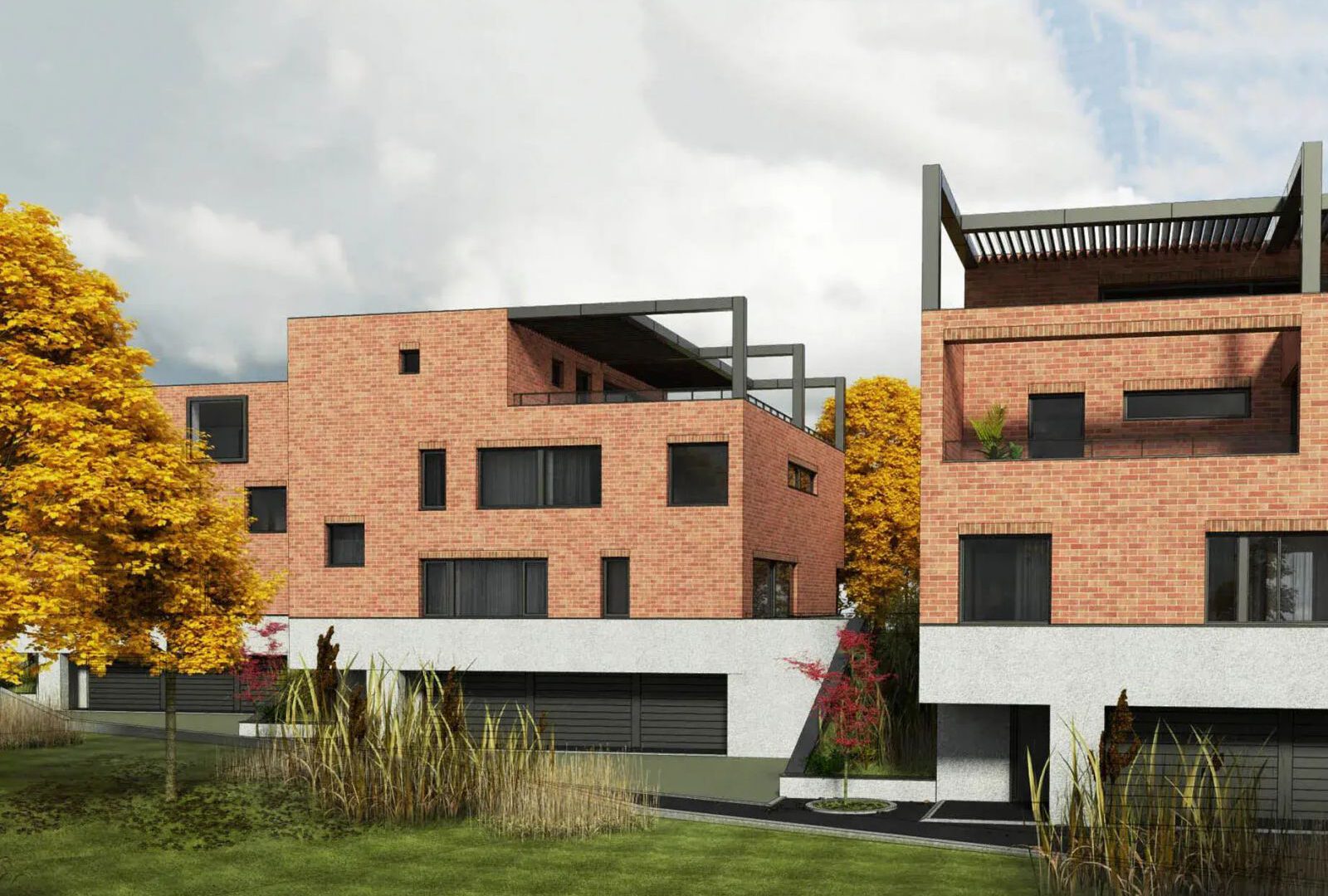 The exclusive Bratislava project Wachtmeister brings to the market town villas with private gardens